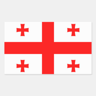 Aufkleber mit der Flagge Georgiens