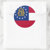 Aufkleber mit der Flagge Georgiens (Tasche)