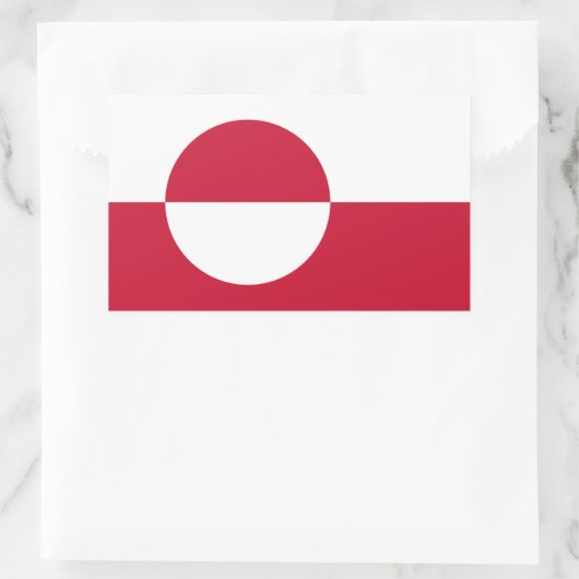 Aufkleber mit der Flagge Grönlands (Tasche)