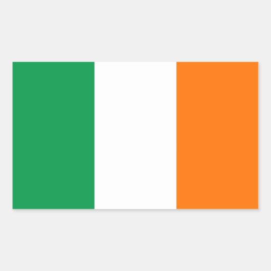 Aufkleber mit der Flagge Irlands (Vorderseite)