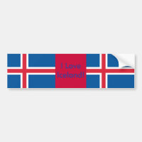 Aufkleber mit der Flagge Islands