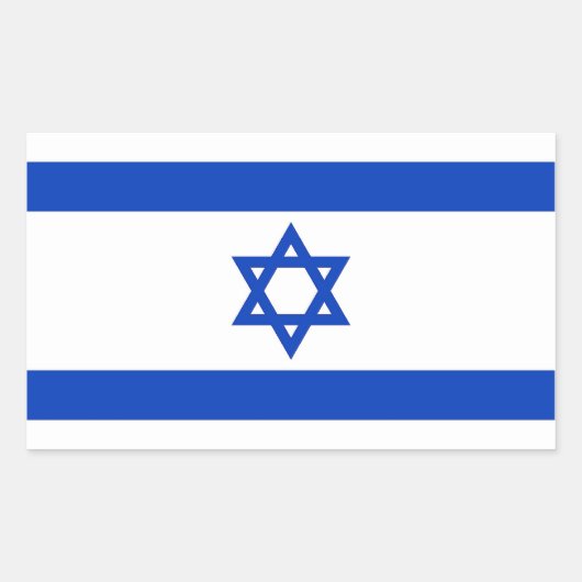 Aufkleber mit der Flagge Israels (Vorderseite)