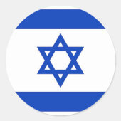 Aufkleber mit der Flagge Israels (Vorderseite)