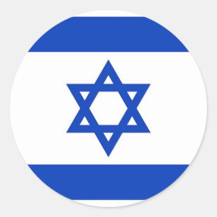 Aufkleber mit der Flagge Israels