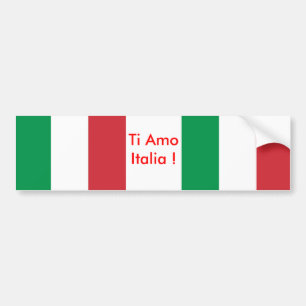 Aufkleber mit der Flagge Italiens Autoaufkleber