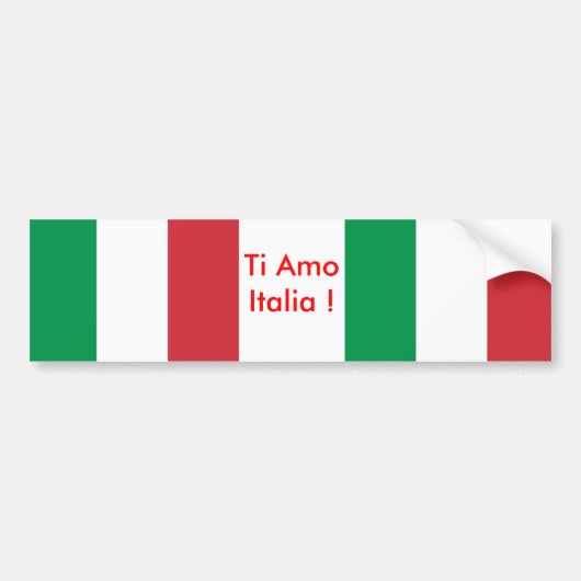 Aufkleber mit der Flagge Italiens Autoaufkleber (Vorne)