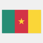 Aufkleber mit der Flagge Kameruns (Vorderseite)