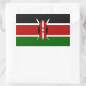 Aufkleber mit der Flagge Kenias (Tasche)