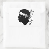 Aufkleber mit der Flagge Korsikas (Tasche)