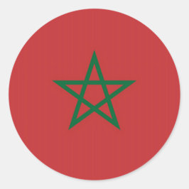 Aufkleber mit der Flagge Marokkos