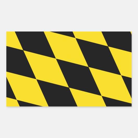 Aufkleber mit der Flagge Münchens, Deutschland (Vorderseite)