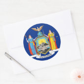 Aufkleber mit der Flagge New Yorks (Umschlag)