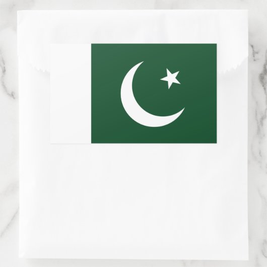 Aufkleber mit der Flagge Pakistans (Tasche)