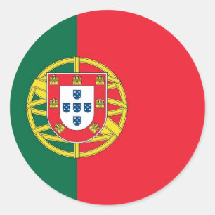 Aufkleber mit der Flagge Portugals