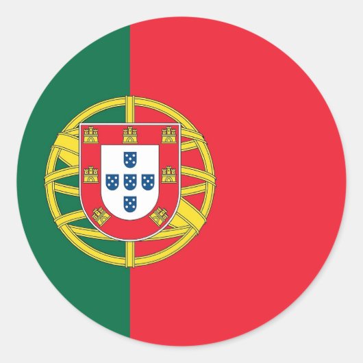 Aufkleber mit der Flagge Portugals (Vorderseite)