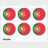 Aufkleber mit der Flagge Portugals (Blatt)