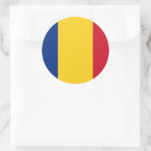 Aufkleber mit der Flagge Rumäniens (Tasche)