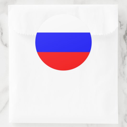 Aufkleber mit der Flagge Russlands (Tasche)