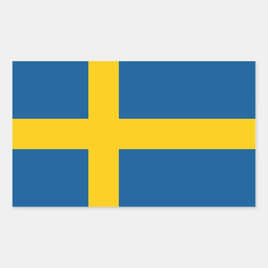 Aufkleber mit der Flagge Schwedens (Vorderseite)