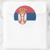Aufkleber mit der Flagge Serbiens (Tasche)