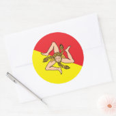 Aufkleber mit der Flagge Siziliens, Italien (Umschlag)