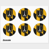 Aufkleber mit der Flagge von Baltimore City, Maryl (Blatt)