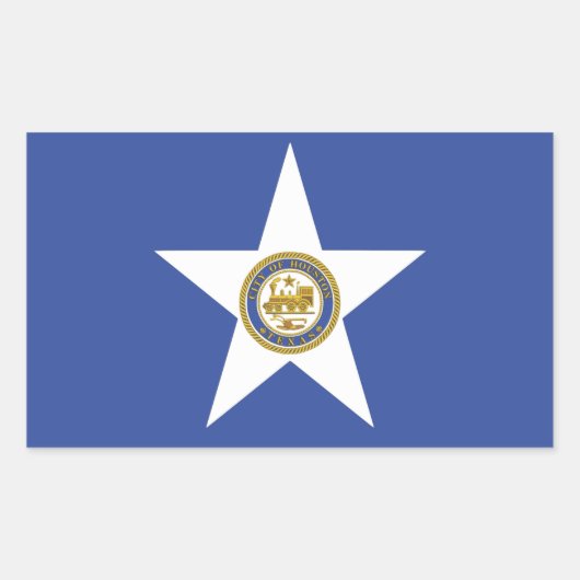 Aufkleber mit der Flagge von Houston (Vorderseite)