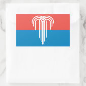 Aufkleber mit der Flagge von Kansas City, USA (Tasche)