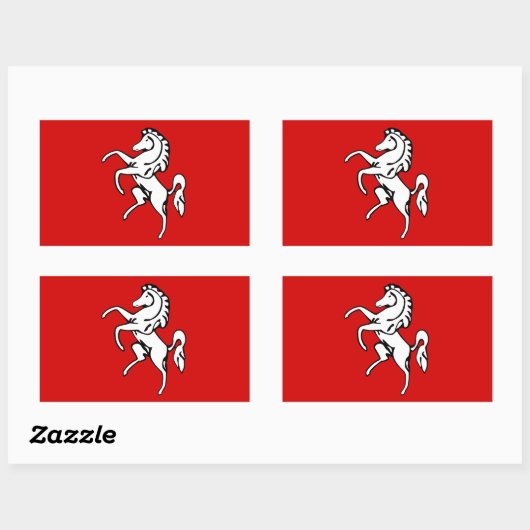 Aufkleber mit der Flagge von Kent, England (Blatt)