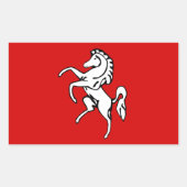 Aufkleber mit der Flagge von Kent, England (Vorderseite)