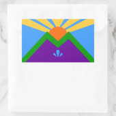 Aufkleber mit der Flagge von Manitou Springs (Tasche)