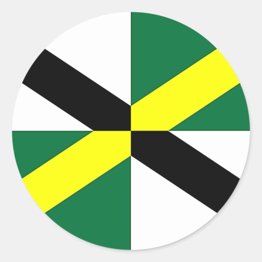 Aufkleber mit der Flagge von Monterey, Kalifornien (Vorderseite)