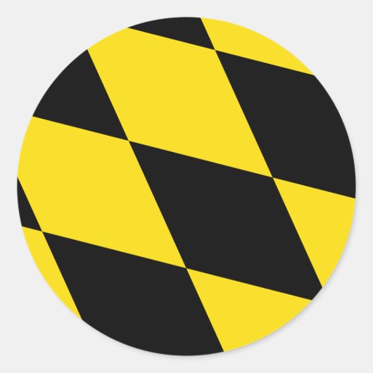 Aufkleber mit der Flagge von München, Deutschland (Vorderseite)