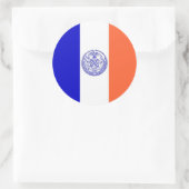 Aufkleber mit der Flagge von New York City (Tasche)