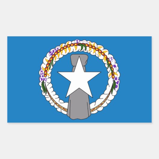Aufkleber mit der Flagge von Nord-Mariana (Vorderseite)