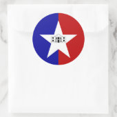Aufkleber mit der Flagge von San Antonio, USA (Tasche)