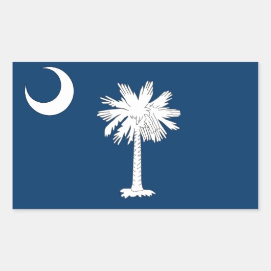 Aufkleber mit der Flagge von South Carolina (Vorderseite)