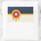 Aufkleber mit der Flagge von Tulsa City, USA (Tasche)