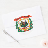 Aufkleber mit der Flagge von West-Virginia (Umschlag)