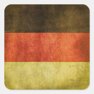 Aufkleber mit Drecksflagge aus Deutschland