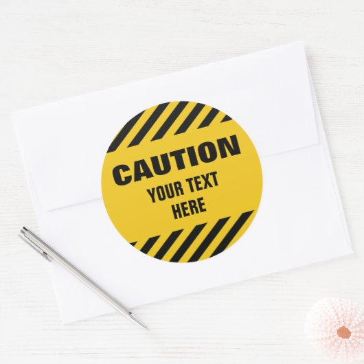 Aufkleber mit einem beliebigen Text (Umschlag)