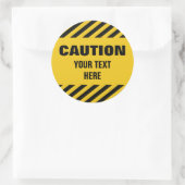 Aufkleber mit einem beliebigen Text (Tasche)