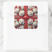 Aufkleber mit englischer Rose (Tasche)