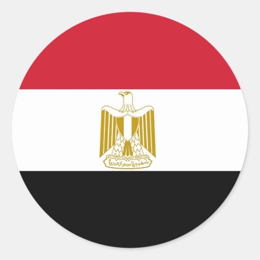 Aufkleber mit Flagge Ägyptens (Vorderseite)