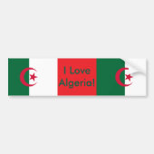 Aufkleber mit Flagge Algeriens Autoaufkleber (Vorne)