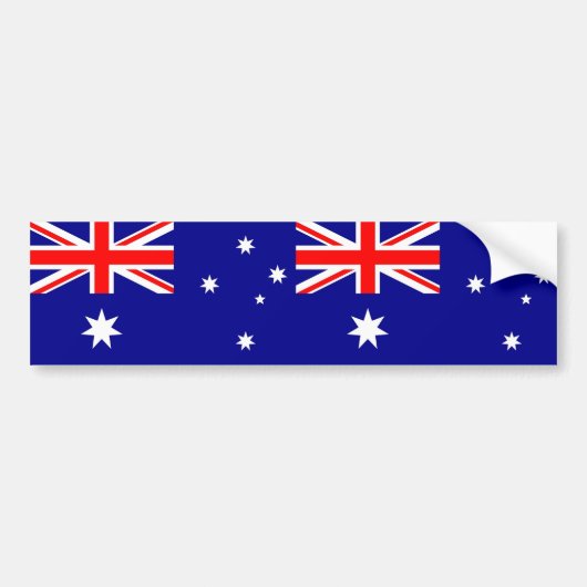 Aufkleber mit Flagge Australiens Autoaufkleber (Vorne)