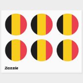 Aufkleber mit Flagge Belgiens (Blatt)