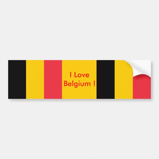Aufkleber mit Flagge Belgiens Autoaufkleber (Vorne)