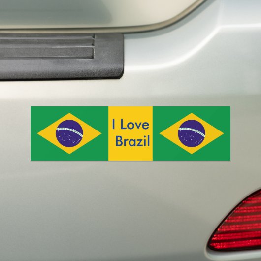 Aufkleber mit Flagge Brasiliens Autoaufkleber (Auf Auto)