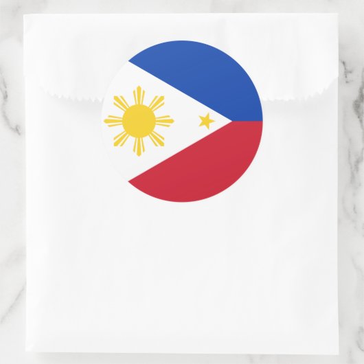 Aufkleber mit Flagge der Philippinen (Tasche)
